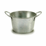 Blumentopf Ibergarden Silberfarben Zink Würfel 17,8 x 8 x 12,3 cm (72 Stück)