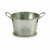 Blumentopf Ibergarden Silberfarben Zink Würfel 17,8 x 8 x 12,3 cm (72 Stück)