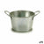Blumentopf Ibergarden Silberfarben Zink Würfel 17,8 x 8 x 12,3 cm (72 Stück)