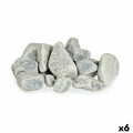 Deko-Steine Ibergarden 2KG-CR-GRIS CLARO Hellgrau 2 Kg (6 Stück)
