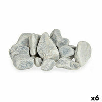 Deko-Steine Ibergarden 2KG-CR-GRIS CLARO Hellgrau 2 Kg (6 Stück)