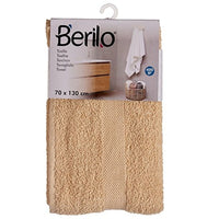 Badetuch Berilo 89658 Creme 80 % Baumwolle 20 % Polyester 70 x 130 cm (3 Stück)