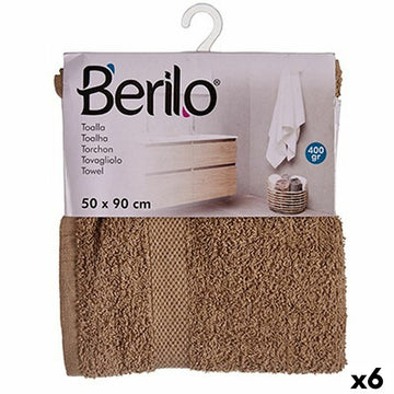 Badetuch Berilo 89661 Camel 80 % Baumwolle 20 % Polyester 50 x 90 cm (6 Stück)