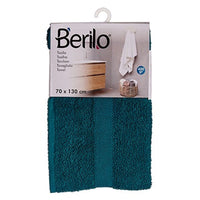 Badetuch Berilo 89674 Blau 80 % Baumwolle 20 % Polyester 70 x 130 cm (3 Stück)