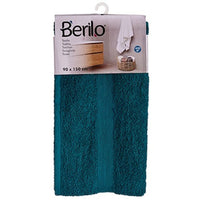 Badetuch Berilo 89675 Blau 80 % Baumwolle 20 % Polyester 90 x 150 cm (3 Stück)