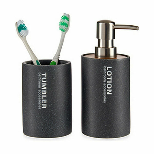 Seifenspender Berilo 77933 Grau Harz 350 ml 7,3 x 16,5 x 8 cm (12 Stück)