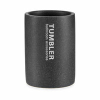 Zahnbürstenhalter Berilo Tumbler Grau Harz 7,5 x 10,2 x 7,5 cm (12 Stück)