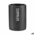 Zahnbürstenhalter Berilo Tumbler Grau Harz 7,5 x 10,2 x 7,5 cm (12 Stück)