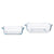Küchenschüsseln-Set Pasabahce 1103182-159189 Borcam karriert 1040 ml 25,5 x 6 x 22 cm (4 Stück)