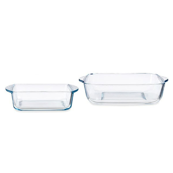 Küchenschüsseln-Set Pasabahce 1103182-159189 Borcam karriert 1040 ml 25,5 x 6 x 22 cm (4 Stück)