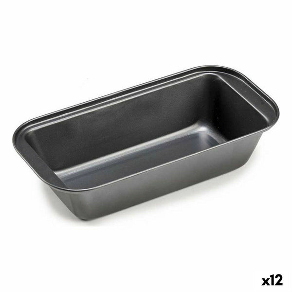 rechteckige Backform Kinvara Dunkelgrau Metall Kohlenstoffstahl 25 x 6,2 x 13 cm 13 x 6,2 x 25,3 cm (12 Stück)