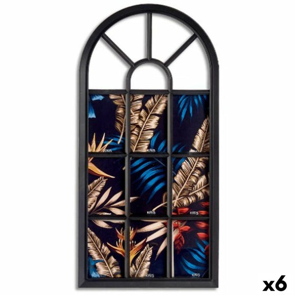 Bilderrahmen für die Wand Gift Decor Schwarz Glas Kunststoff Fenster (6 Stück)