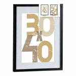 Bilderrahmen für die Wand Schwarz Kunststoff Holz MDF 42,5 x 2,5 x 52,5 cm (6 Stück)