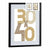Bilderrahmen für die Wand Schwarz Kunststoff Holz MDF 42,5 x 2,5 x 52,5 cm (6 Stück)