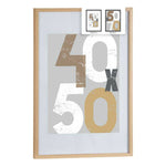 Fotorahmen 52,5 x 2,5 x 72,5 cm natürlich Kunststoff Holz MDF (6 Stück)