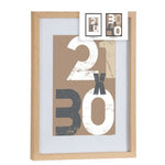 Fotorahmen Gift Decor natürlich Glas Holz MDF 30 x 40 cm (6 Stück)