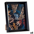 Fotorahmen 15,2 x 3,5 x 20,2 cm Schwarz Kunststoff Glas (6 Stück)
