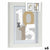 Fotorahmen Weiß Glas Holz MDF 16 x 21 x 2,5 cm (6 Stück)