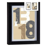Fotorahmen 18 x 23 x 2,5 cm Schwarz Glas Holz MDF (6 Stück)