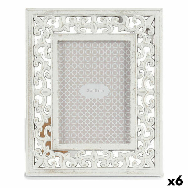 Fotorahmen Holz Weiß 22 x 27 x 1 cm (6 Stück)