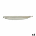 Tischdekoration Gift Decor LH520814 Weiß Holz MDF 59,5 x 3 x 21,6 cm Dekoration Pflanzenblatt (6 Stück)