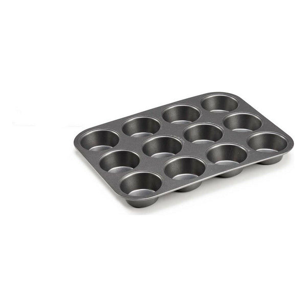 Gebäckbackform Kinvara Dunkelgrau Metall Kohlenstoffstahl 20 x 2 x 26 cm 26 x 2 x 20 cm (12 Stück)