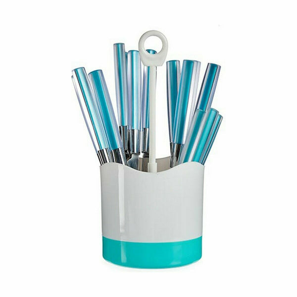 Besteck-Set Kinvara Blau Edelstahl Kunststoff (8 Stück)