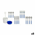 Besteck-Set Kinvara Blau Edelstahl Kunststoff (8 Stück)