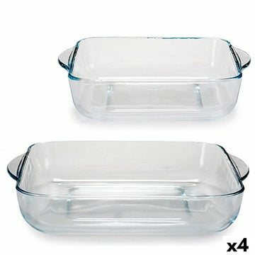 Küchenschüsseln-Set Pasabahce 1017168-159028 Borcam karriert 1,95 L (4 Stück)