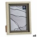 Fotorahmen 17 x 2 x 21,8 cm Kristall Grau Beige Kunststoff (6 Stück)