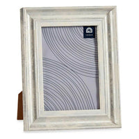Fotorahmen 19 x 2 x 24 cm Kristall Silberfarben Holz Braun Kunststoff (6 Stück)
