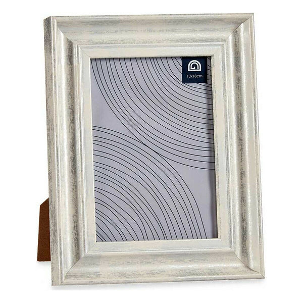 Fotorahmen 19 x 2 x 24 cm Kristall Silberfarben Holz Braun Kunststoff (6 Stück)