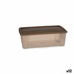 Aufbewahrungsbox mit Deckel Stefanplast Elegance Beige Kunststoff 5 L (12 Stück)