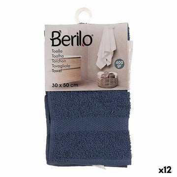 Badetuch 30 x 0,5 x 50 cm Blau (12 Stück)