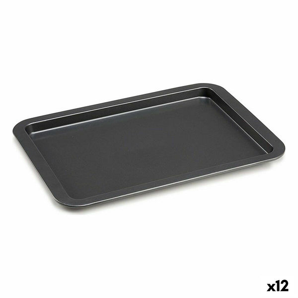 Ofenpfanne Kinvara Grau Metall 25,3 x 2 x 37 cm (12 Stück)