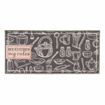 Teppich Kinvara My Kitchen Grau 40 x 90 cm 40 x 0,05 x 90 cm Mehrzweck (24 Stück)