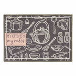 Teppich Kinvara My Kitchen Grau 40 x 60 cm 40 x 0,05 x 60 cm Mehrzweck (24 Stück)