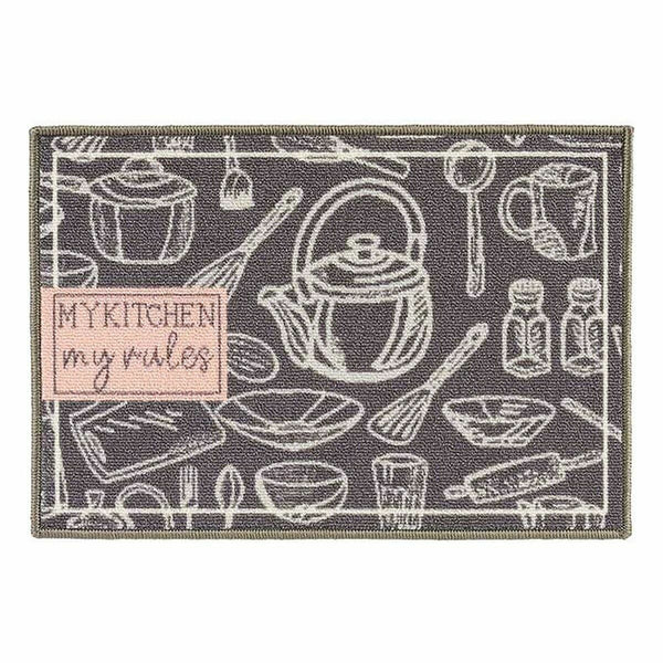 Teppich Kinvara My Kitchen Grau 40 x 60 cm 40 x 0,05 x 60 cm Mehrzweck (24 Stück)