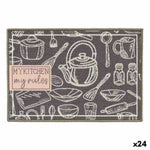 Teppich Kinvara My Kitchen Grau 40 x 60 cm 40 x 0,05 x 60 cm Mehrzweck (24 Stück)