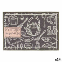 Teppich Kinvara My Kitchen Grau 40 x 60 cm 40 x 0,05 x 60 cm Mehrzweck (24 Stück)