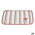 Untersetzer Kinvara Bon Appetit Weiß Rot 33 x 0,3 x 48 cm (12 Stück)