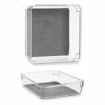 Schubladen-Organizer Kinvara W623312 Grau Wiederverwerteter Kunststoff 16 x 4,5 x 16 cm (24 Stück)