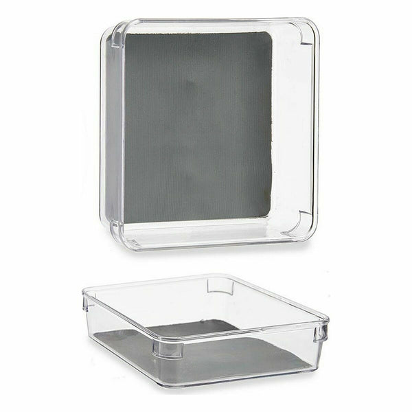 Schubladen-Organizer Kinvara W623312 Grau Wiederverwerteter Kunststoff 16 x 4,5 x 16 cm (24 Stück)
