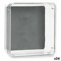 Schubladen-Organizer Kinvara W623312 Grau Wiederverwerteter Kunststoff 16 x 4,5 x 16 cm (24 Stück)