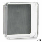 Schubladen-Organizer Kinvara W623312 Grau Wiederverwerteter Kunststoff 16 x 4,5 x 16 cm (24 Stück)