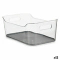 Schubladen-Organizer Kinvara Grau Durchsichtig Silikon Kunststoff TPR Wiederverwerteter Kunststoff 17 x 10,5 x 24,5 cm (12 Stück