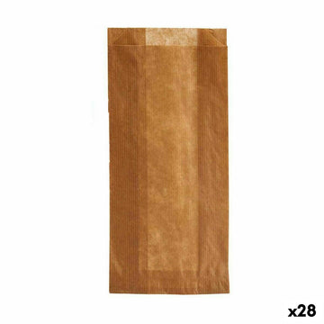 Wiederverwendbare Säcke für Lebensmittel Kinvara Braun Cellulose 10 x 34 cm 11,5 x 5 x 19,5 cm Kompostierbar (28 Stück)