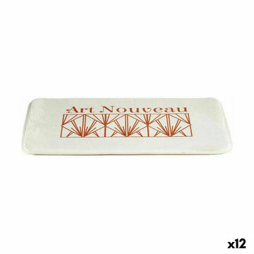 Badematte Berilo Art Nouveau Weiß Bronze 40 x 1,5 x 60 cm (12 Stück)