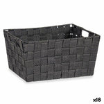 Mehrzweckkorb Kipit A3-6883 Schwarz Stoff 30 x 14 x 20 cm 20 x 14 x 30 cm (18 Stück)