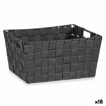 Mehrzweckkorb Kipit A3-6883 Schwarz Stoff 30 x 14 x 20 cm 20 x 14 x 30 cm (18 Stück)